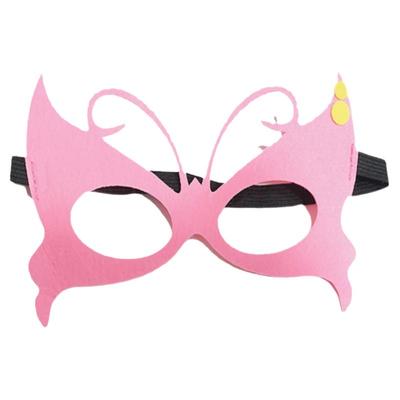 儿童节绿色蝴蝶动物立体半脸面具