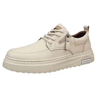 公牛世家休闲板鞋男2026新款春季透气百搭低帮鞋学生潮牌小白鞋男