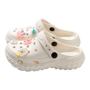 儿童洞洞鞋女孩夏2025新款EVA防滑防臭大童鞋子女童拖鞋女款外穿