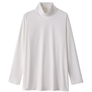 300斤纯色弹力打底衫胖莹莹特大码女装胖mm高领保暖显瘦内搭上衣