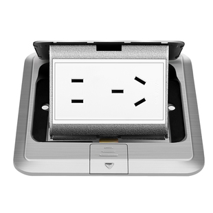 国际电工地插座弹起弹出式地面插座隐藏式防水五孔网络电话电脑