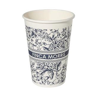 清清美一次性纸杯繁花杯子家用加厚硬防烫大号高级咖啡食品级水杯