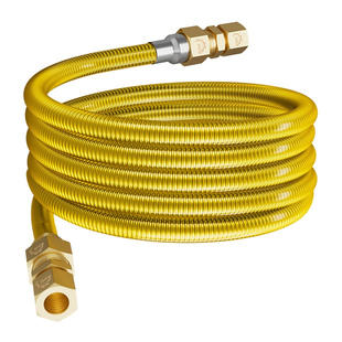 不锈钢波纹燃气管天然煤气热水器管道新国标防爆专用软管连接管