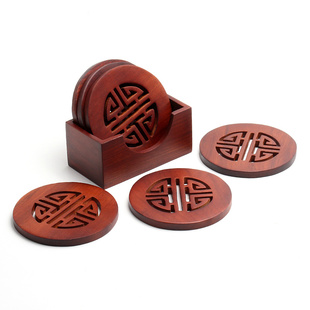 花梨木杯垫壶垫托桌面隔热垫木质餐锅杯托耐高温实木碗垫盘垫