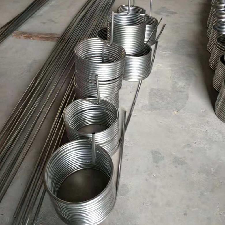 不锈钢啤酒麦芽逆流冷却套盘管冷水机盘管麦芽工业盘管冷却啤酒