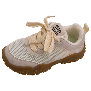 儿童运动鞋2026春夏新款男童鞋子女童跑步鞋透气单网老爹鞋中大童