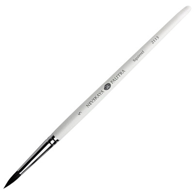 原装2113松鼠毛水彩画笔典雅白杆