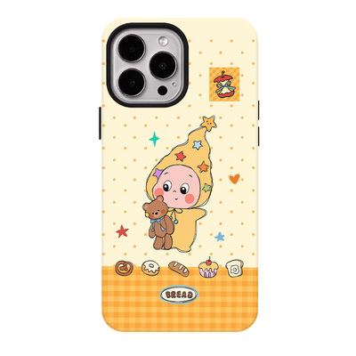 抱熊星星仔适用苹果17promax手机壳iphone16pro菲林磁吸支架个性华为P80小米15小众vivo防摔保护壳oppo小清新