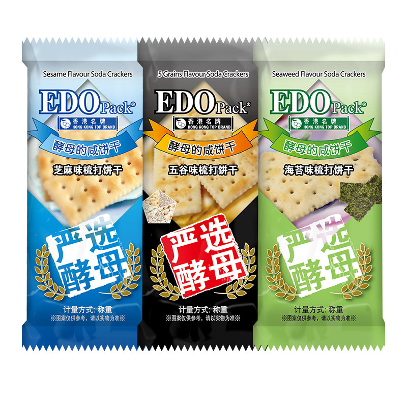 EDOP酵母梳整箱批发5斤苏打饼干