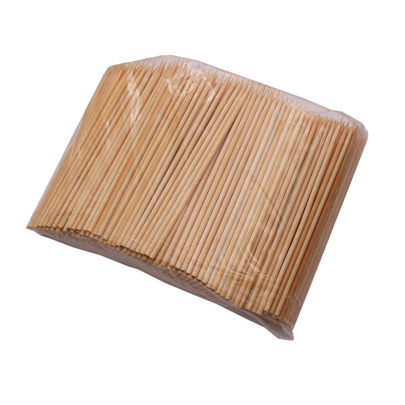 1公斤装牙签单尖加粗试吃酒店蛋糕店小竹签6.5cm*2.0mm量贩式大捆