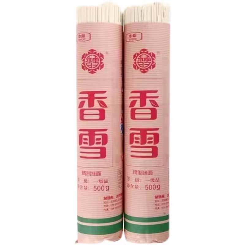 沈阳特产中粮香雪纸包装挂面500g