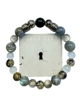 手串月光石原创手链灰白刘聪男女情侣轻奢精致小众高级礼物配饰