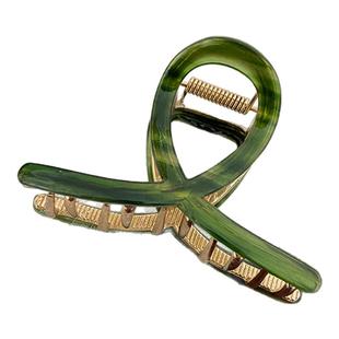 超好搭~韩国金属抓夹女半扎发量少中号发夹后脑勺盘碎发卡鲨鱼夹