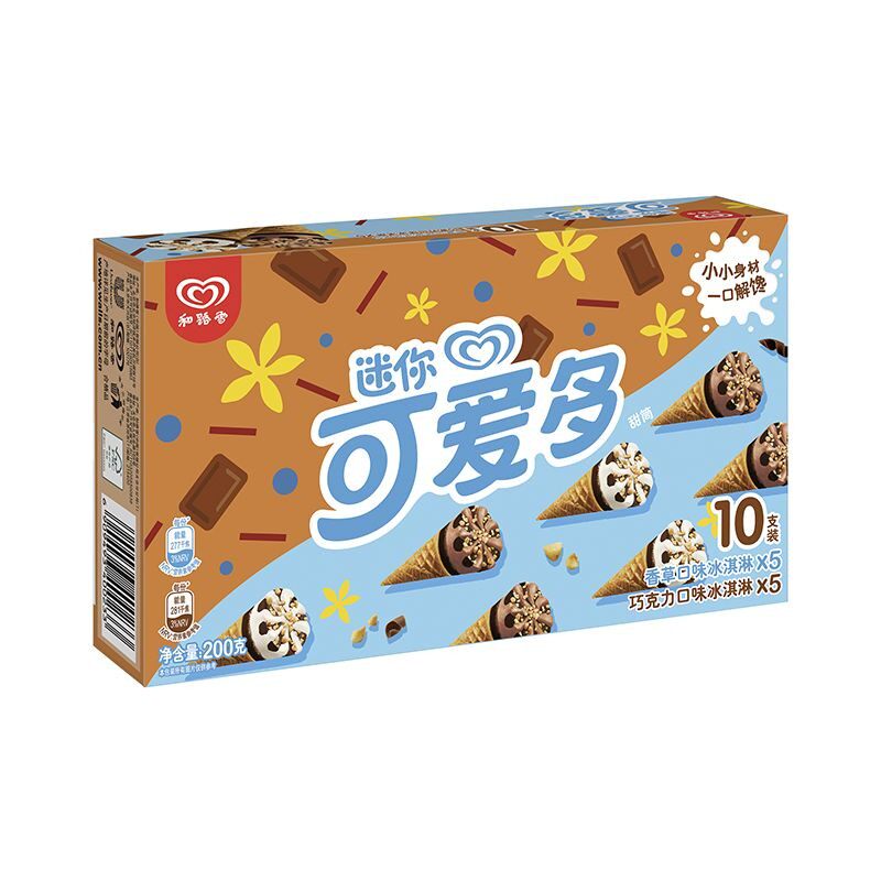 和路雪迷你可爱多脆皮甜筒冰淇淋