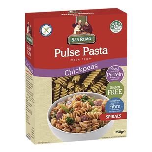 澳洲san remo无麸螺旋鹰嘴豆红扁豆意大利面250g宝宝辅食联系抓握