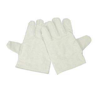 帆布劳保手套耐磨双层全衬24线加厚工作机械电焊防护用品厂家直销