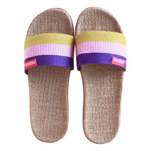 拖鞋女2025新款亚麻拖鞋家居拖鞋男士凉拖鞋女室内木地板凉拖家用