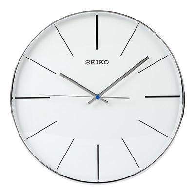 精工北欧极简圆形挂钟石英钟