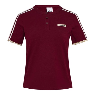 Adidas/阿迪达斯正品三叶草女士运动复古圆领修身KU9393