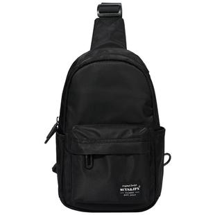 斜挎包男款多功能手机包青少年单肩包男式高级感休闲小背包挎包