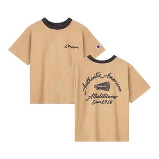 Champion冠军夏季新款潮流复古休闲日常男大小童百搭短袖T恤