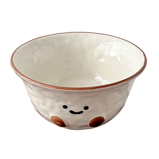 糖小姐 韩式ins碗创意可可豆米饭碗沙拉水果碗高颜值陶瓷碗酸奶碗