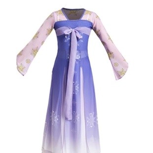如梦令舞蹈演出服儿童古典舞飘逸舞蹈服装女童身韵纱衣汉服伞道具