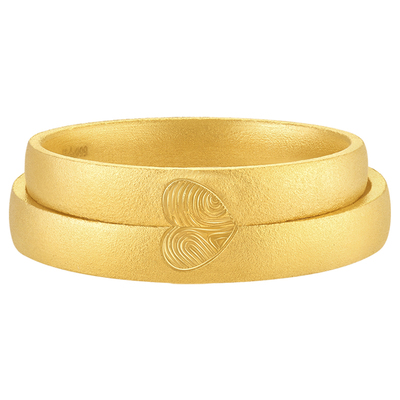 TSING轻珠宝指间爱情黄金对戒