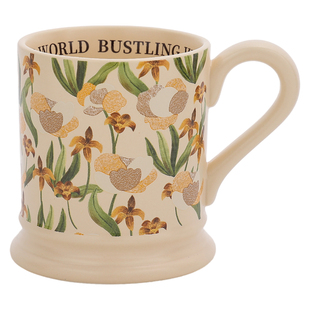 原创小众陶瓷咖啡杯子高颜值复古鸢尾花马克杯家用早餐杯情侣水杯