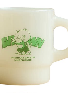 ORDINARYDAYS布朗熊玻璃水杯