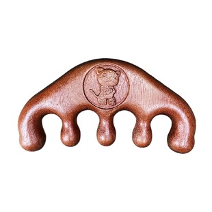 十二生肖鼠牛虎兔龙蛇马羊猴鸡狗猪按摩梳经络头部红檀木梳子全身