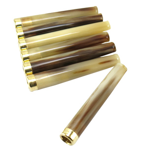 铁树牛角烟嘴拉杆加长过滤器粗中细通用烟斗烟咬男士礼品老式烟嘴