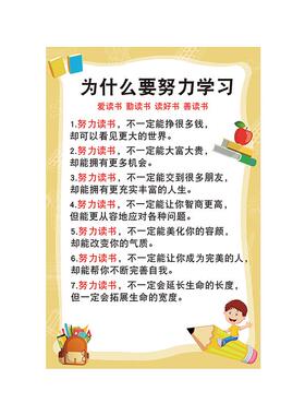 家训家规墙贴全套励志标语挂图
