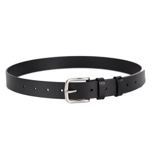 男士皮带男真皮针扣腰带休闲窄版细小带孔百搭牛皮裤带软牛仔裤