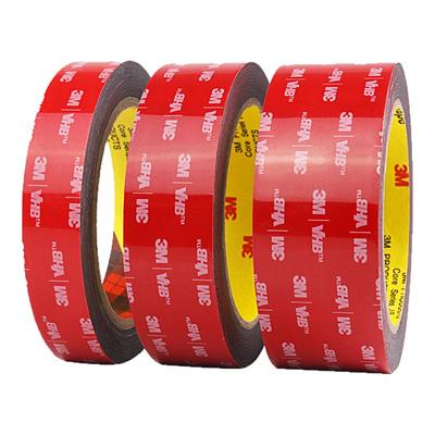 3m双面胶 5952强力无痕vhb胶带高粘度耐高温车用黑色泡棉3m