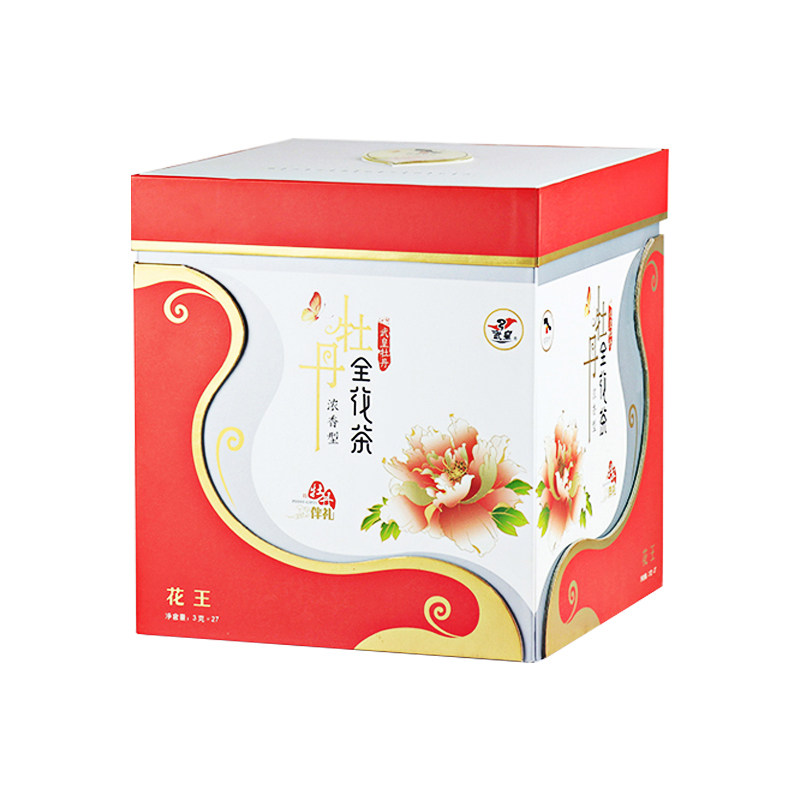 武皇牡丹花茶礼盒河南特产小罐茶