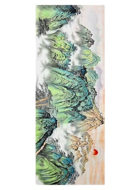 手绘山水画泰山客厅挂画新品特惠