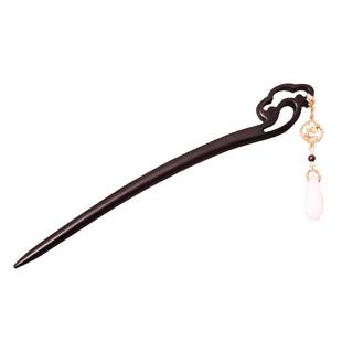 高级感黑檀木古风发簪簪子2025新中式旗袍发饰发钗头饰盘发发髻女