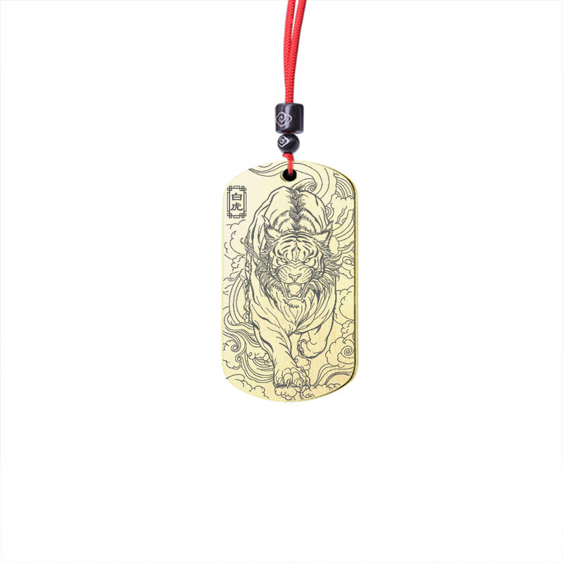 四象白虎吊坠四大神兽八卦挂件