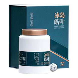 津乔2025年冰岛皓叶云南古树茶叶冰岛白茶龙珠紧压茶180克罐装
