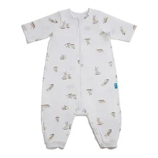 Lovetodream婴儿童防惊跳睡袋薄款连体分腿睡袋宝宝四季睡衣爬服