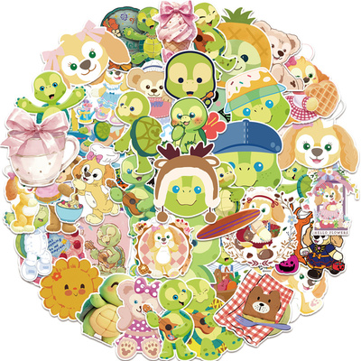 奥乐米拉贴纸乌龟弹琴可琦安贴纸