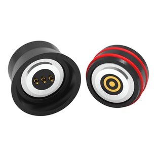 盲吸充电公母座防水3pin任定制pogopin旋转360°磁吸数据连接器