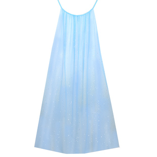 冰雪奇缘爱莎公主披纱女童艾莎长网纱拖地头纱万圣节儿童服装披肩