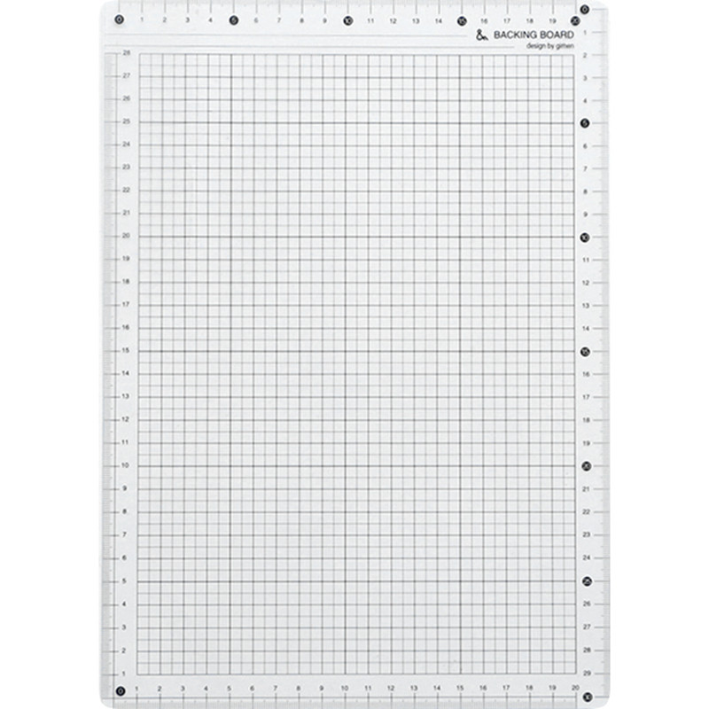 中小学生大号A4透明垫板带刻度尺儿童写字练书法纸田字格方1cm5mm