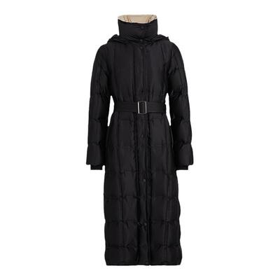 pure touch女士中长款黑色鸭绒羽绒服修身显瘦秋冬季保暖外套新款