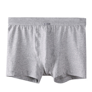 德国舒雅莫代尔纯棉透气男士平角三角内裤舒适平角裤短裤纯色底裤