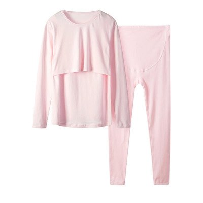 100%全棉孕妇秋衣哺乳月子服睡衣