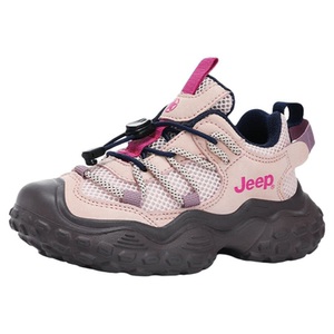 JEEP女童户外登山鞋网面透气