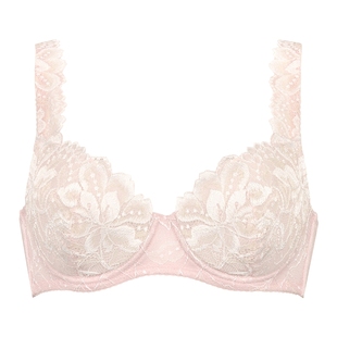 华歌尔Wacoal内衣女聚拢上托防下垂无痕蕾丝透气薄款文胸胸罩Chou